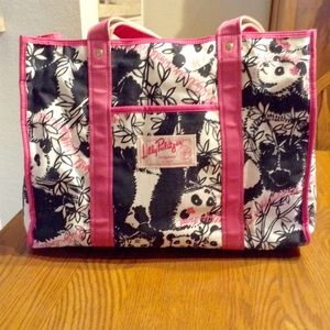 Lilly Pulitzer Panda Print Tote